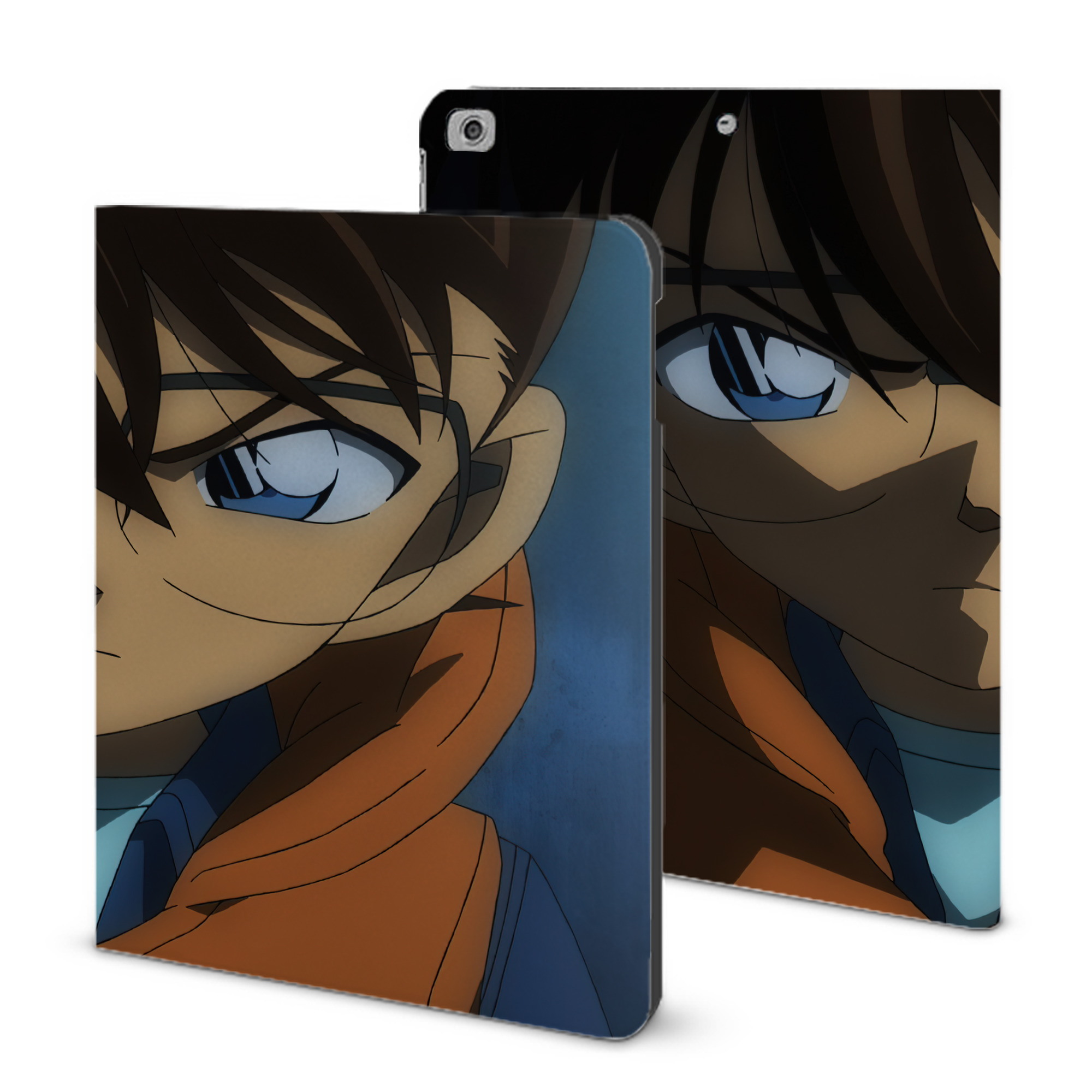 （画像用） 名探偵コナン Detective Conan IPad ケース ブック型 PUレザー TPU 耐衝撃 軽量 薄型 ペン収納なし 全面保護 IPad 各モデル対応